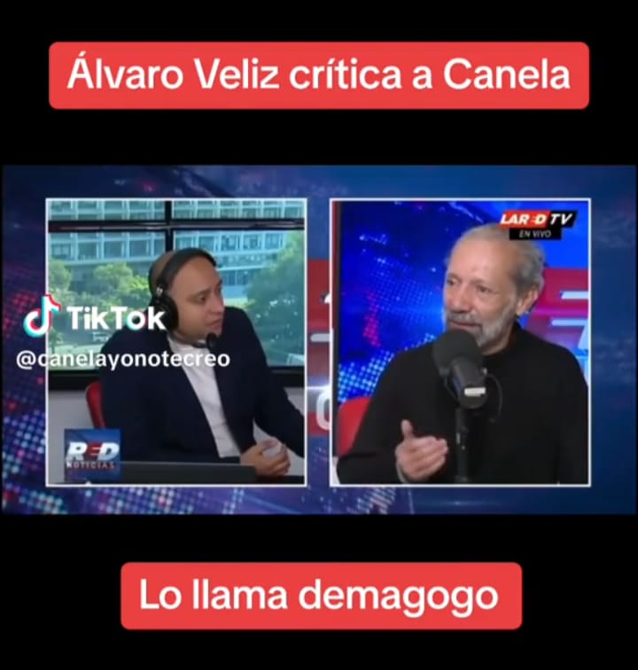 Álvaro Véliz critica a Roberto González canela