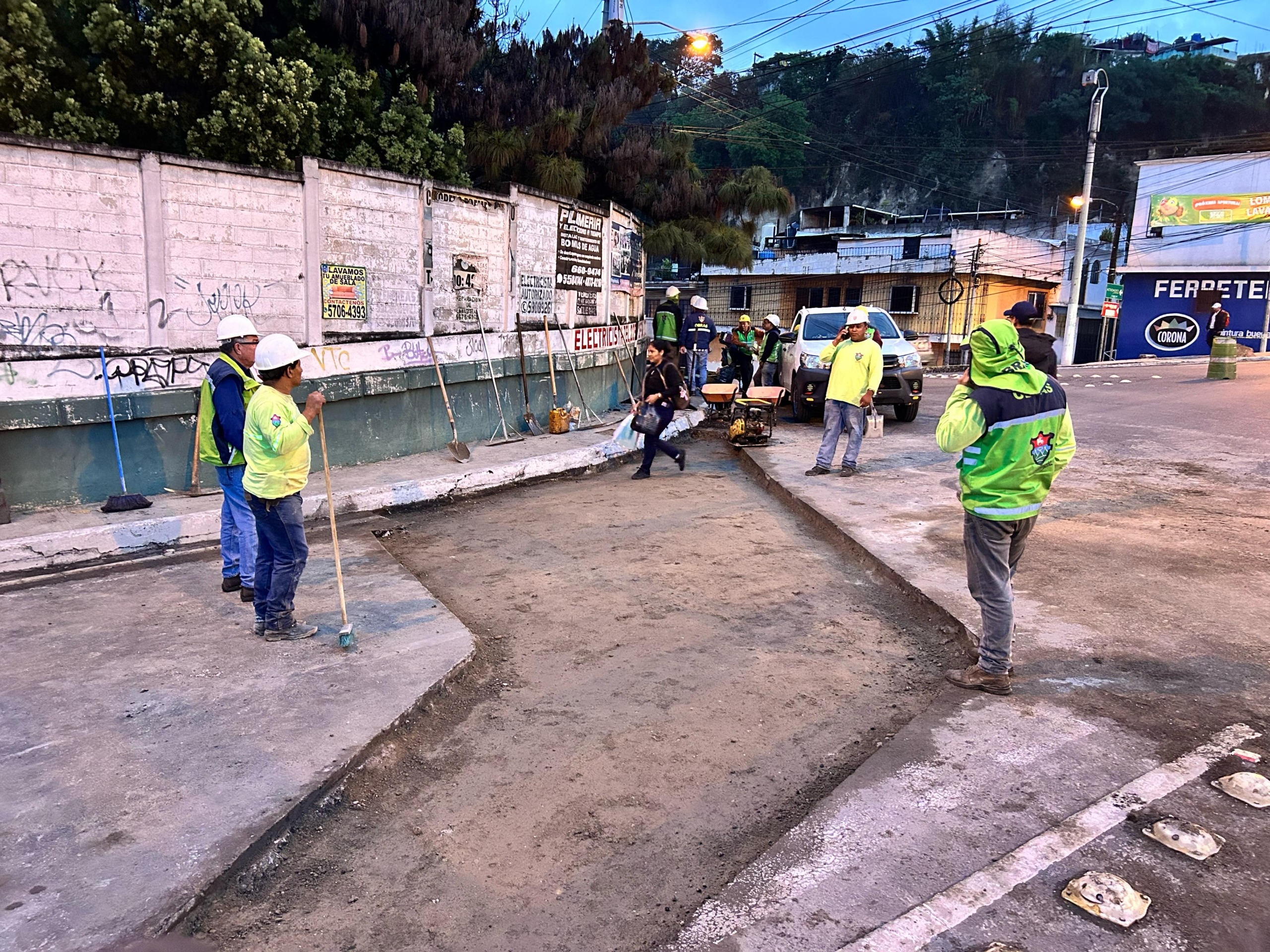 Municipalidad de Guatemala redirecciona tránsito por obras en paso a desnivel