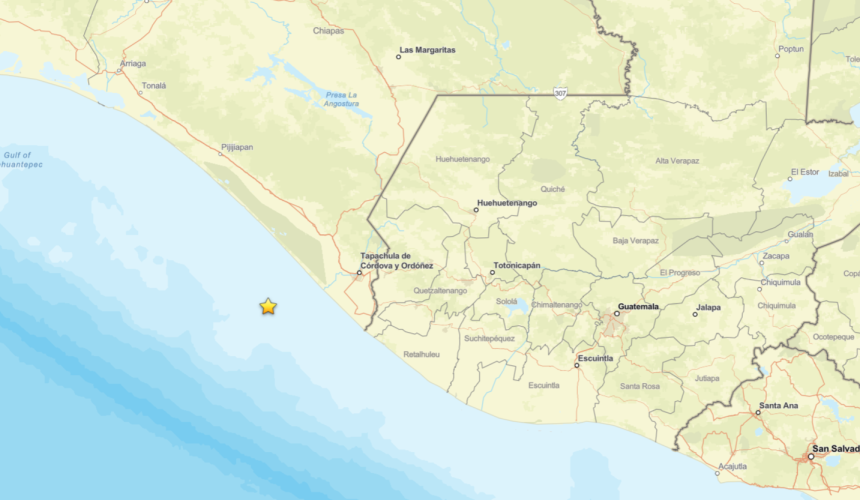 Sismo de Chiapas provoca alarma en varias zonas de Guatemala