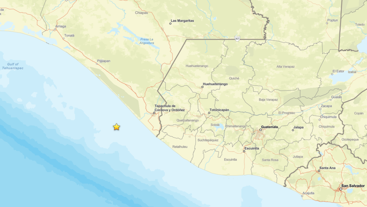 Sismo de Chiapas provoca alarma en varias zonas de Guatemala